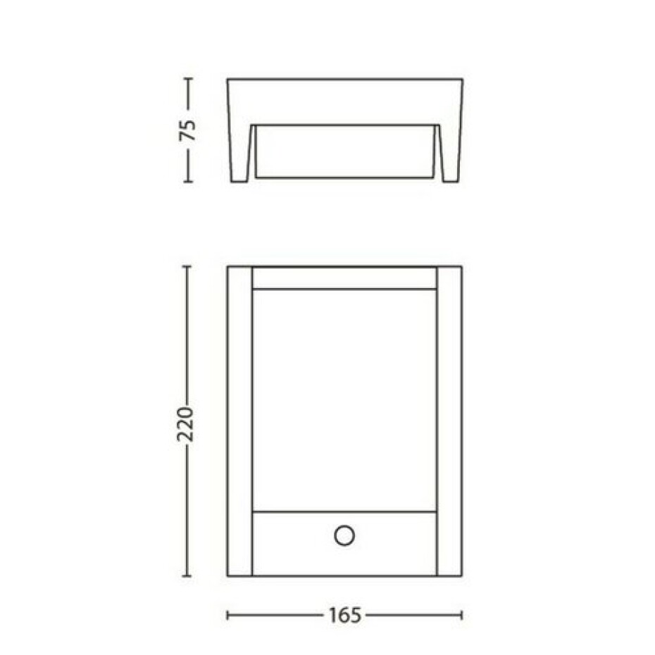 Philips 16461/93/P3 Arbour Venkovní nástěnné LED svítidlo s čidlem 22 cm, antracit - main (5)