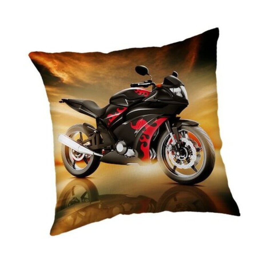 Jerry Fabrics Polštářek Motorka red, 40 x 40 cm  - main (0)