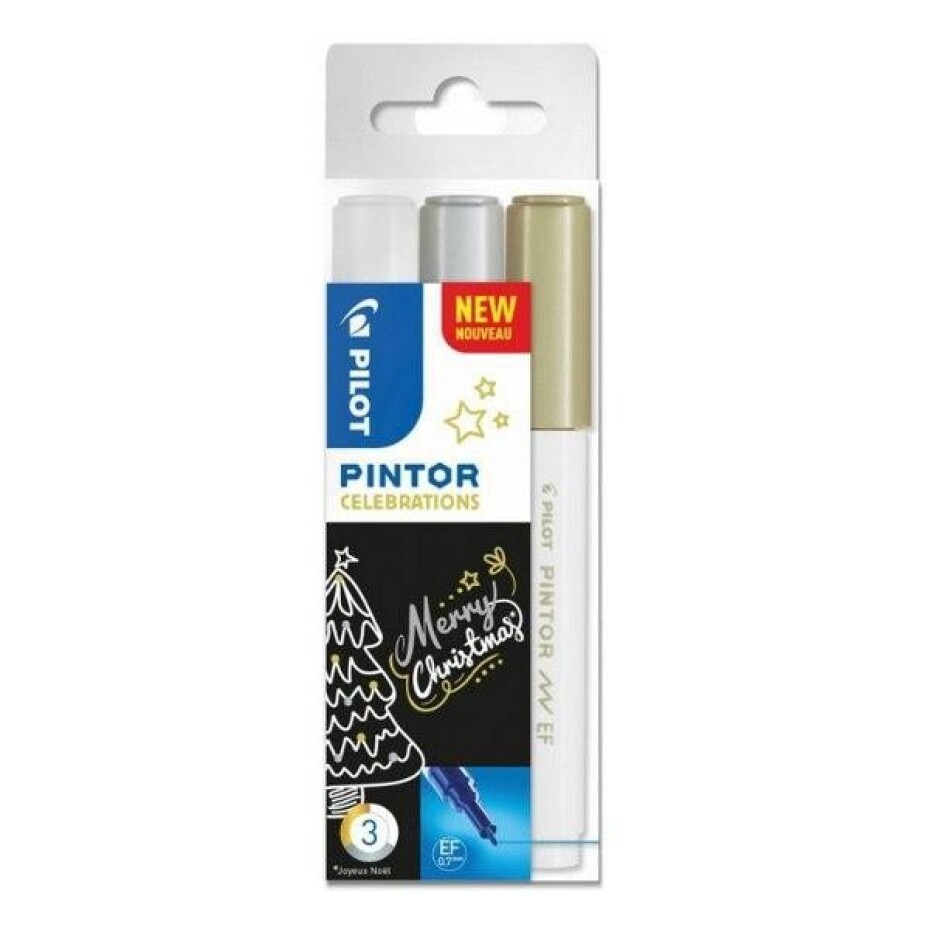 Pilot Pintor Extra Fine Sada akrylových popisovačů 1,5 - 2,2 mm Celebrations 3 ks - main (0)