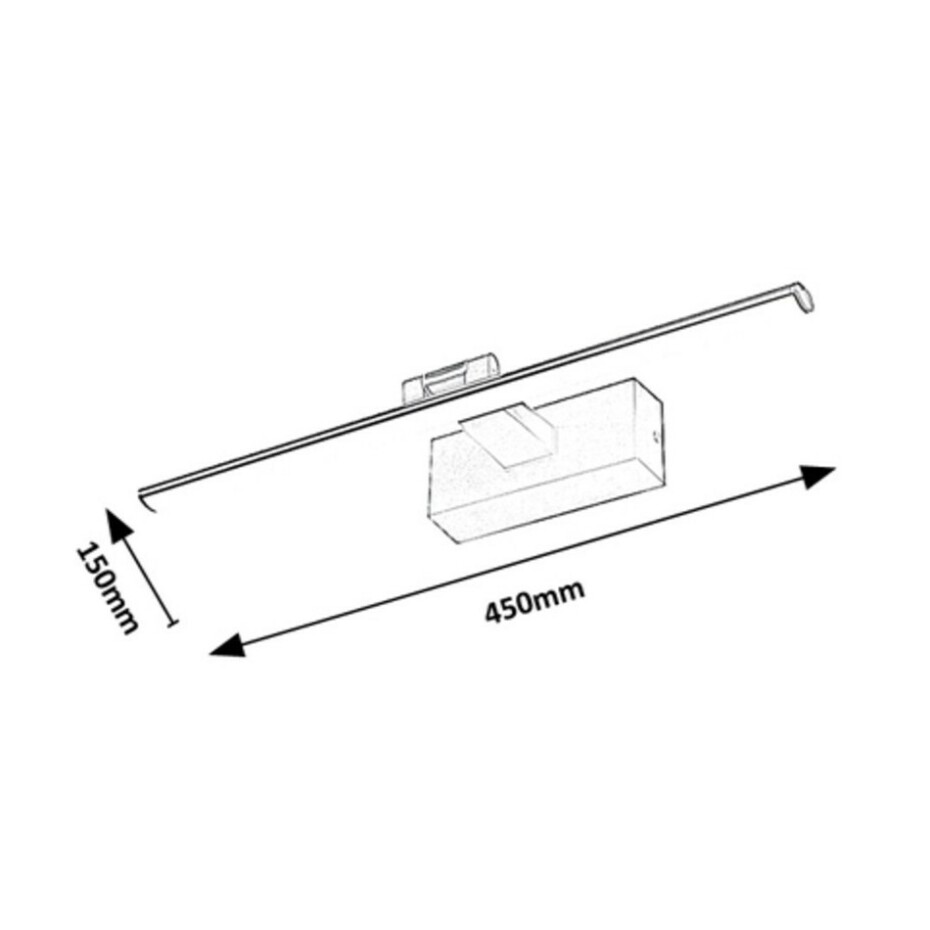 Rabalux 78001 nástěnné LED svítidlo Gaten, 8 W, černá - main (6)
