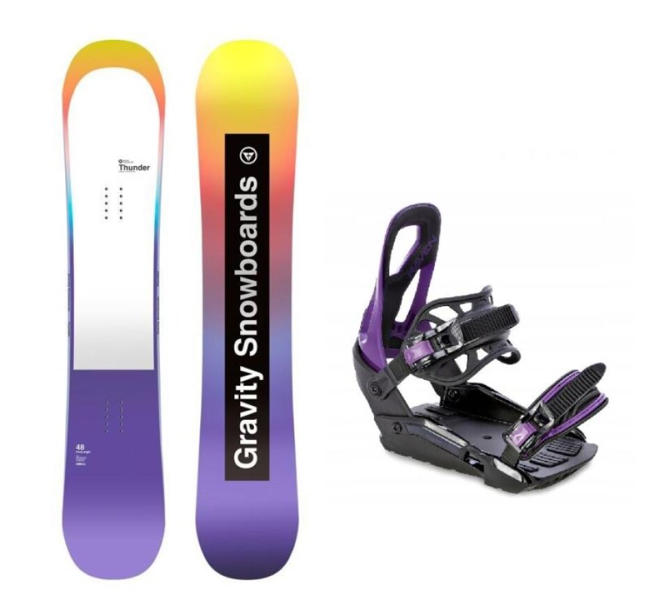 Gravity Thunder 24/25 dámský snowboard + Raven S230 Black/violet vázání - main (0)