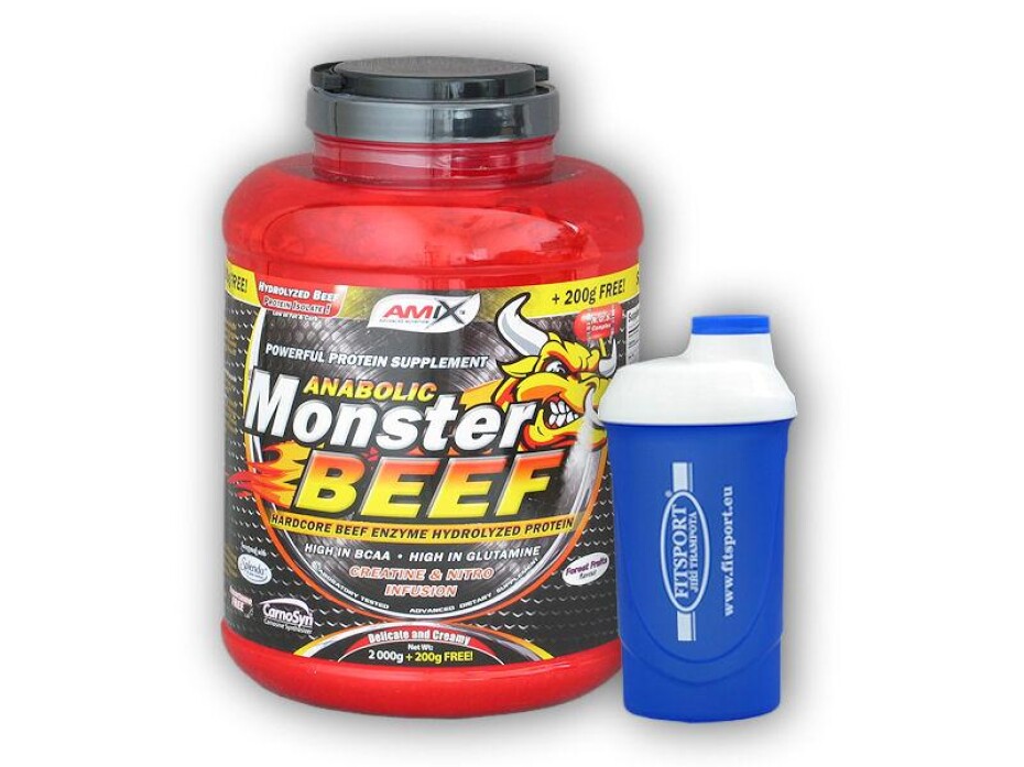 Amix Anabolic Monster BEEF 90% Prot. 2200g + šejkr - main (0)