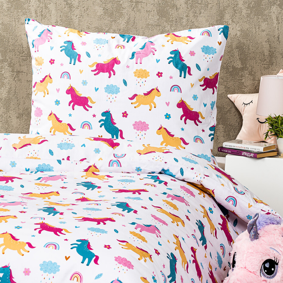 4Home Dětské bavlněné povlečení Unicorn , 140 x 200 cm, 70 x 90 cm - main (2)