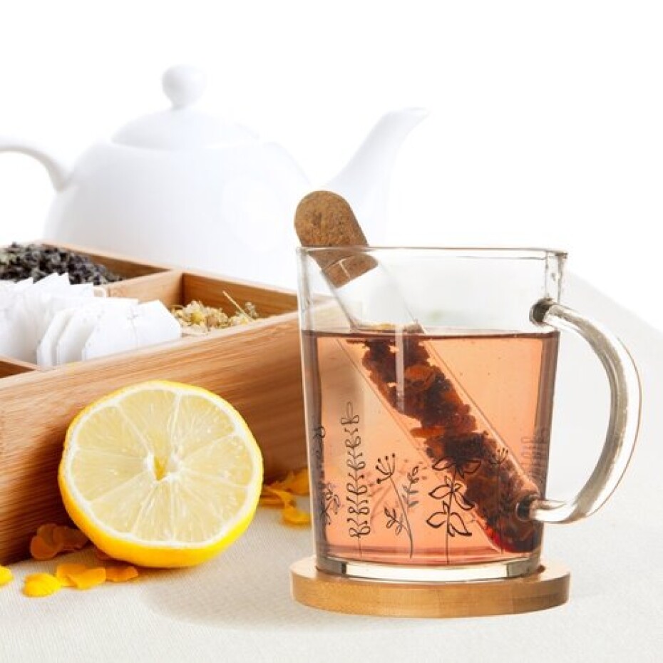 Orion Skleněný hrnek s infuzérem LOUKA, 420 ml  - main (2)