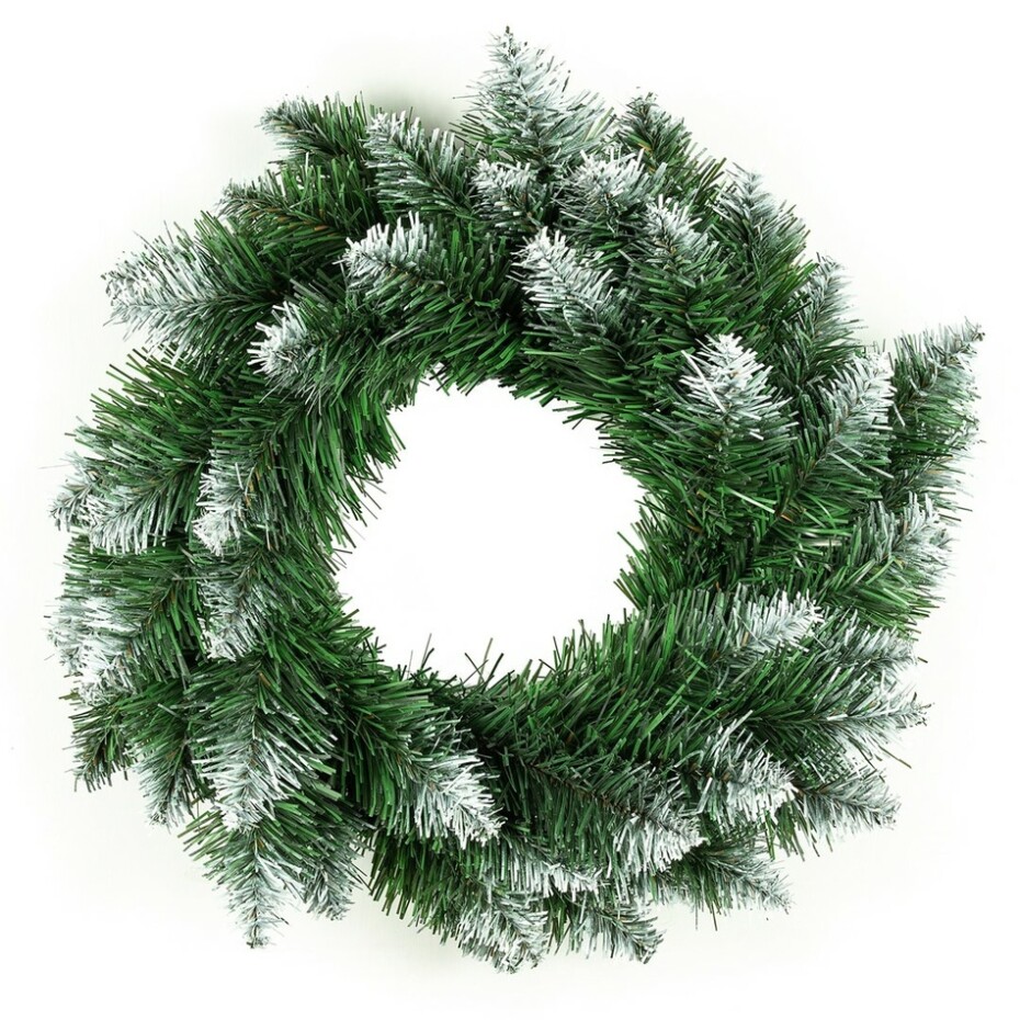 DecoKing Umělý věnec Pola ojíněný, pr. 50 cm - main (0)