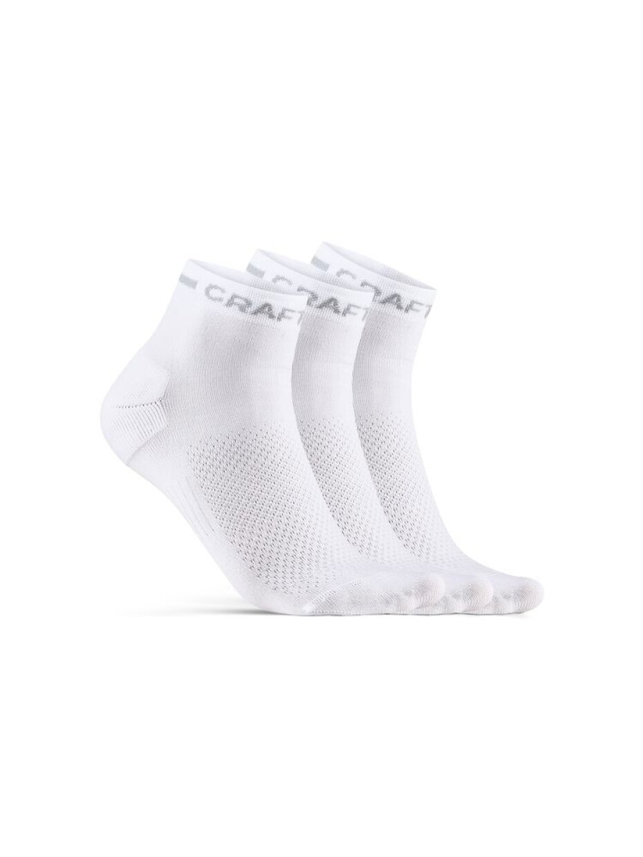 Ponožky Craft Core Dry Mid 3-Pack White  43-45 - main (0)