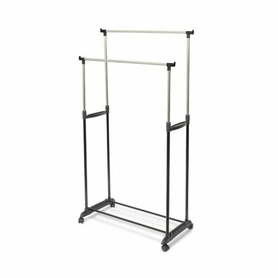 Compactor Dvojitý výsuvný stojan na šaty ECO Stender, pojízdný na kolečkách, 78 x 42 x 85-165 cm - main (0)