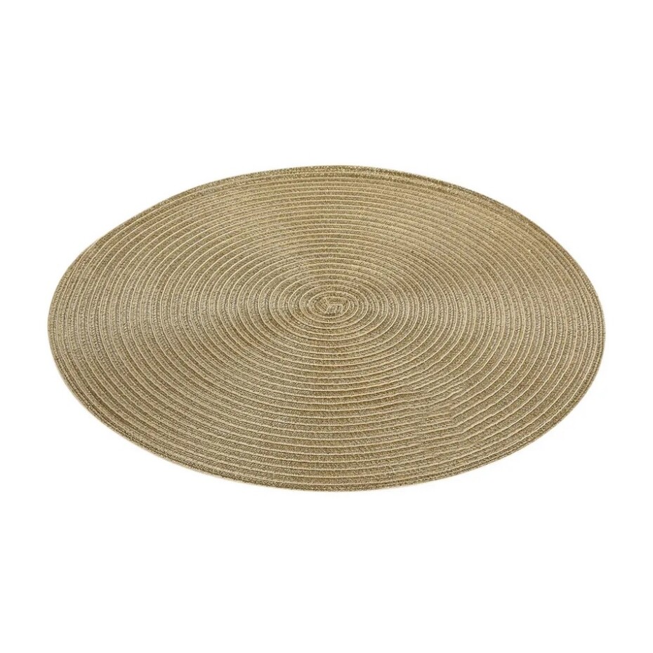 Altom Prostírání Straw zlatá, pr. 38 cm, sada 4 ks - main (1)