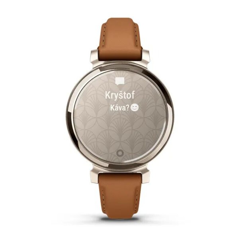 Garmin Lily® 2 Classic Cream Gold / Tan Leather Band  - 010-02839-02 - main (3)