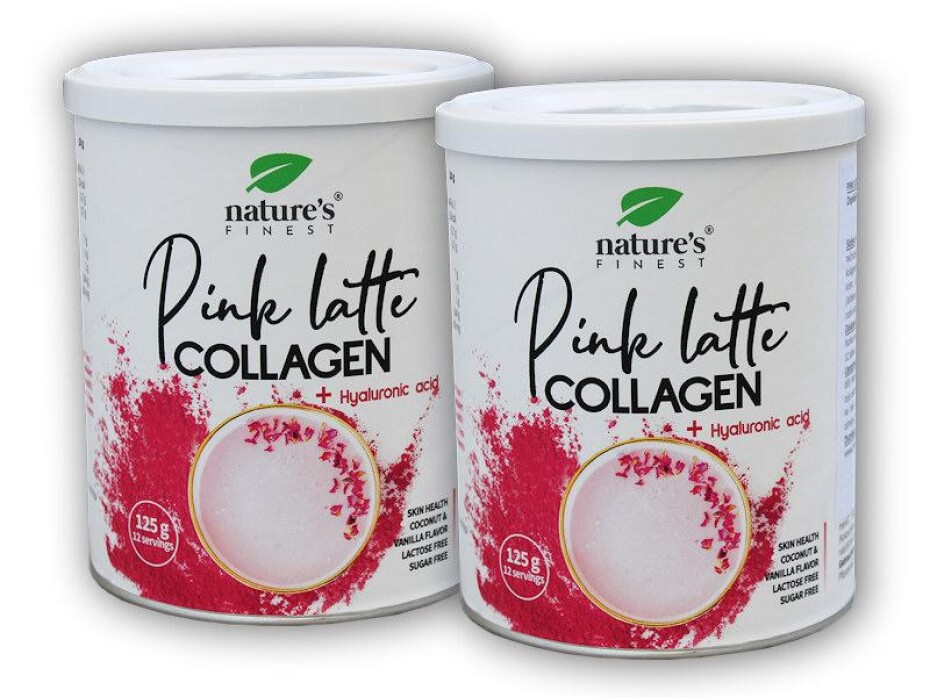 Natures Finest 2x Pink Latte Collagen Hyaluronic Acid 125g - main (0)
