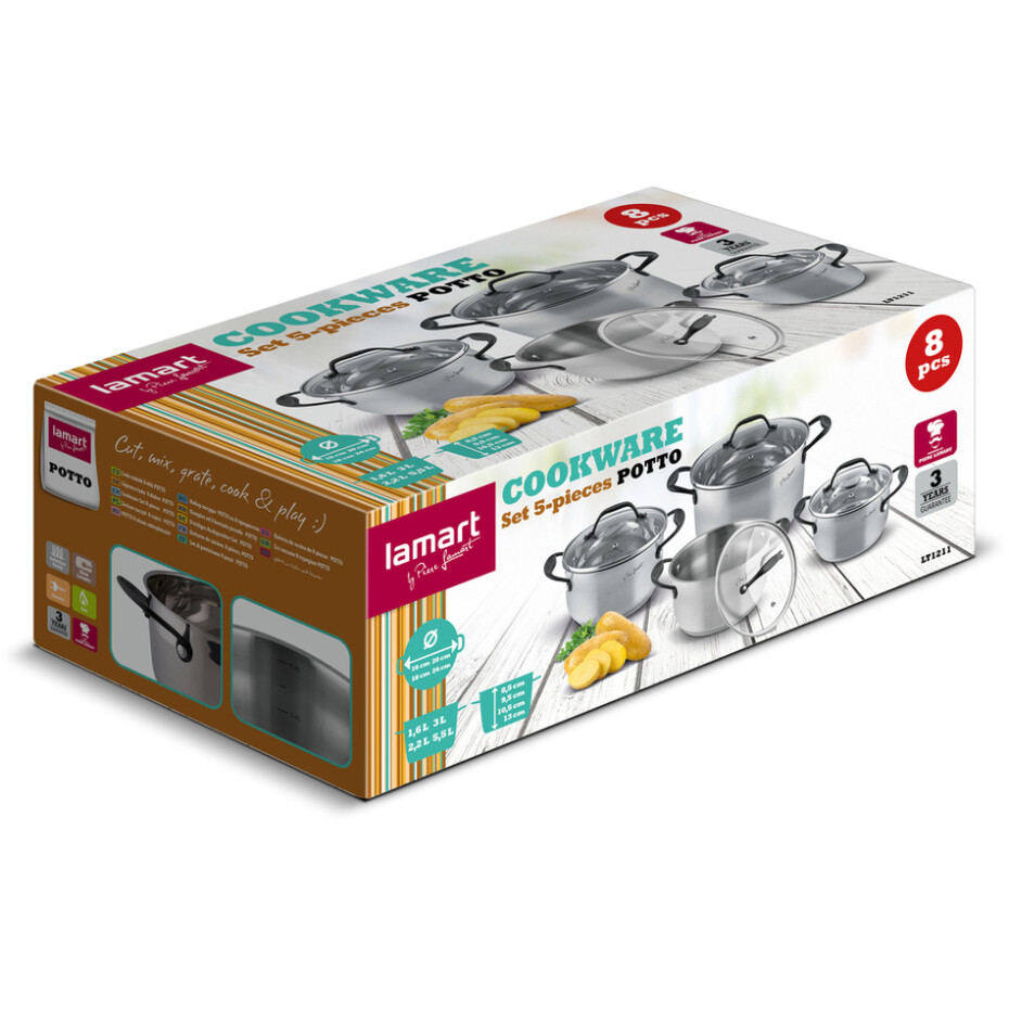 Lamart LT1211 8dílná sada nádobí Potto  - main (1)