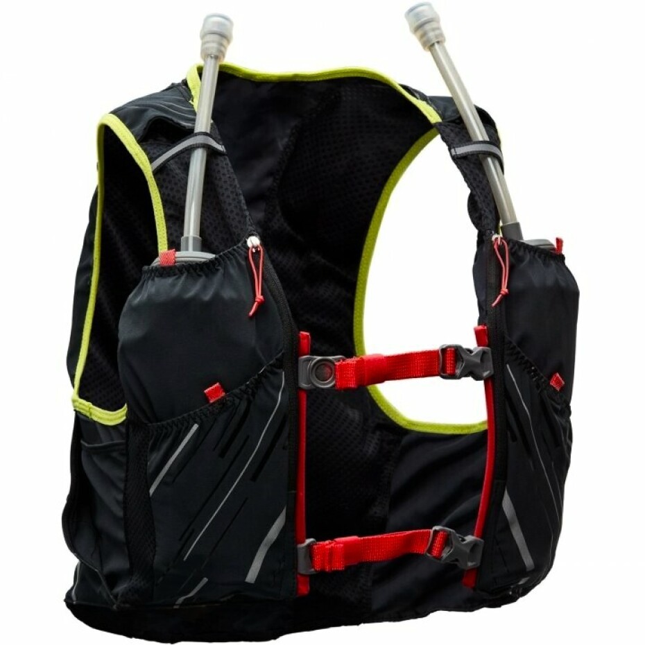 Dámská běžecká vesta Nathan  Pinnacle Series Vapor 4 l W Black/Hibiscus - main (1)