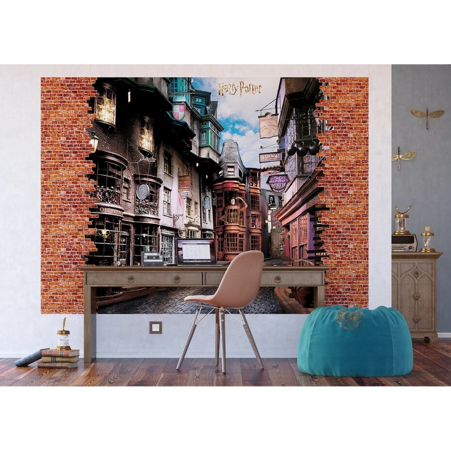 Dětská fototapeta Harry Potter Diagon Alley 252 x 182 cm, 4 díly - main (1)