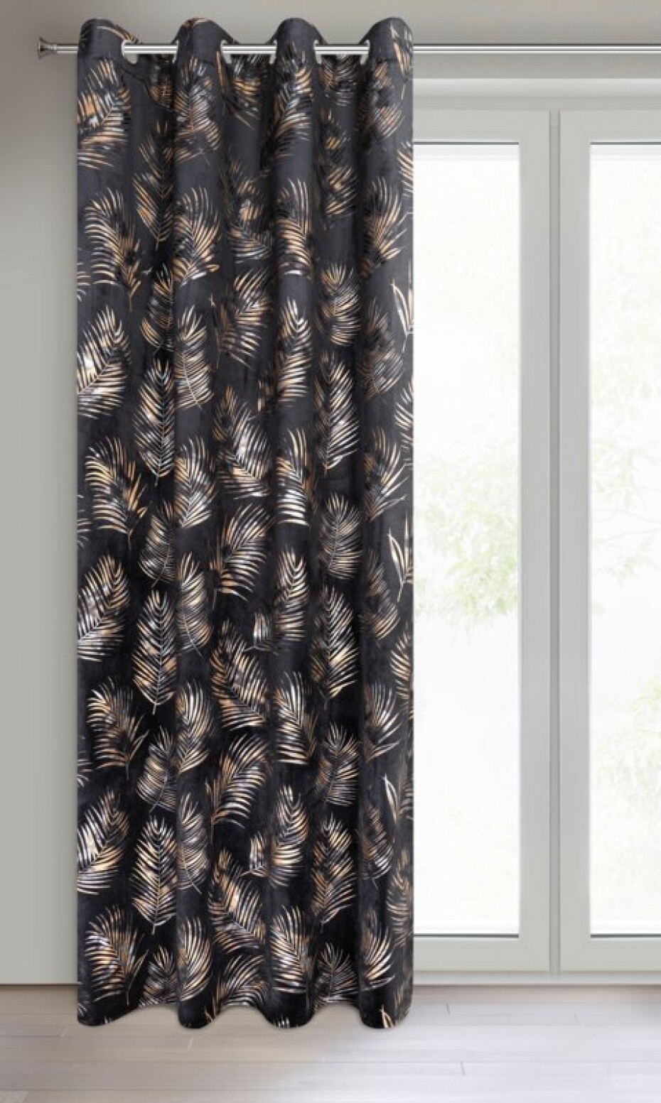 ArtFir Závěs GLORIA 2 | černá 140 x 250 cm - main (2)