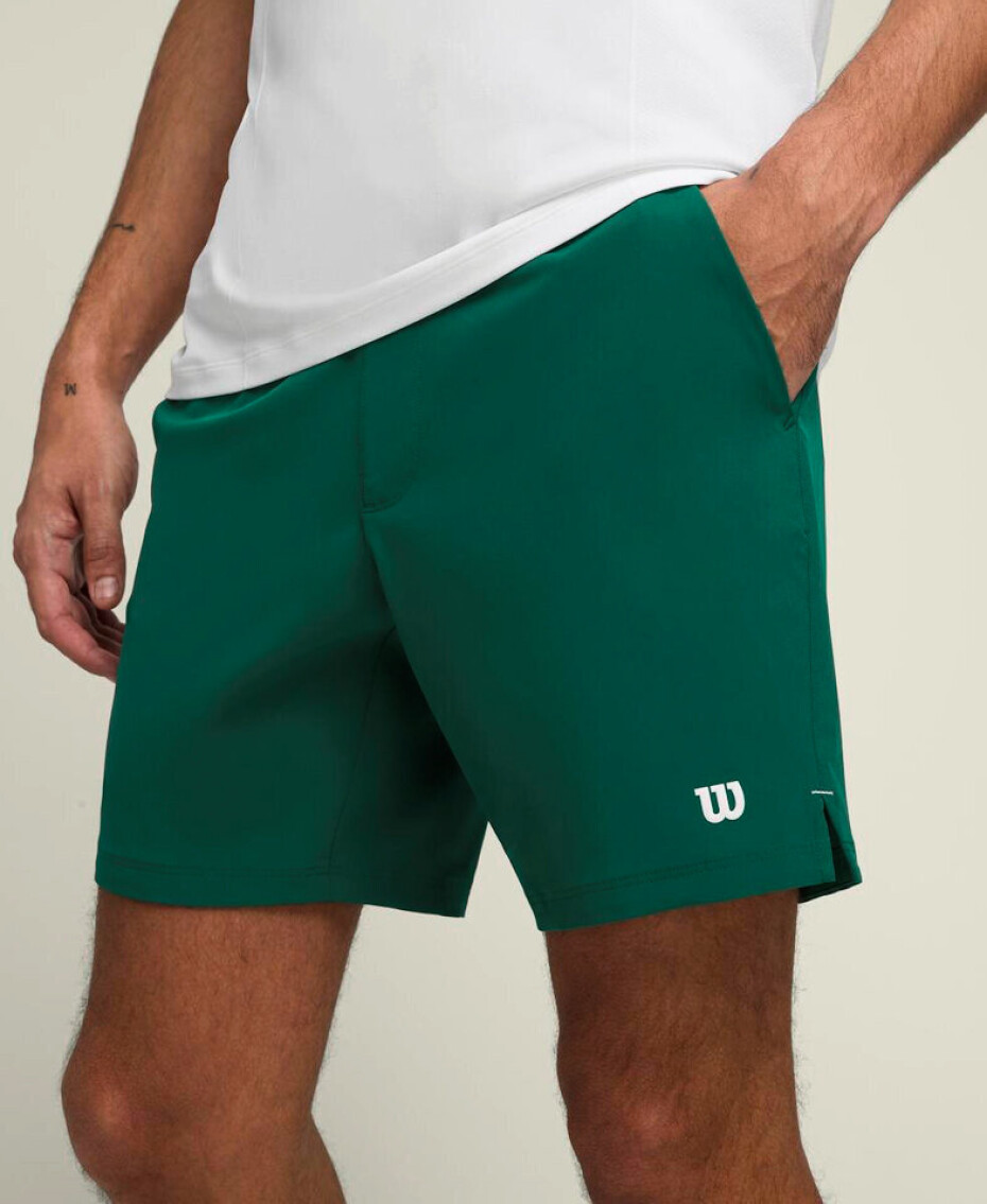 Pánské šortky Wilson  M Team Short 7" Courtside Green S - main (7)