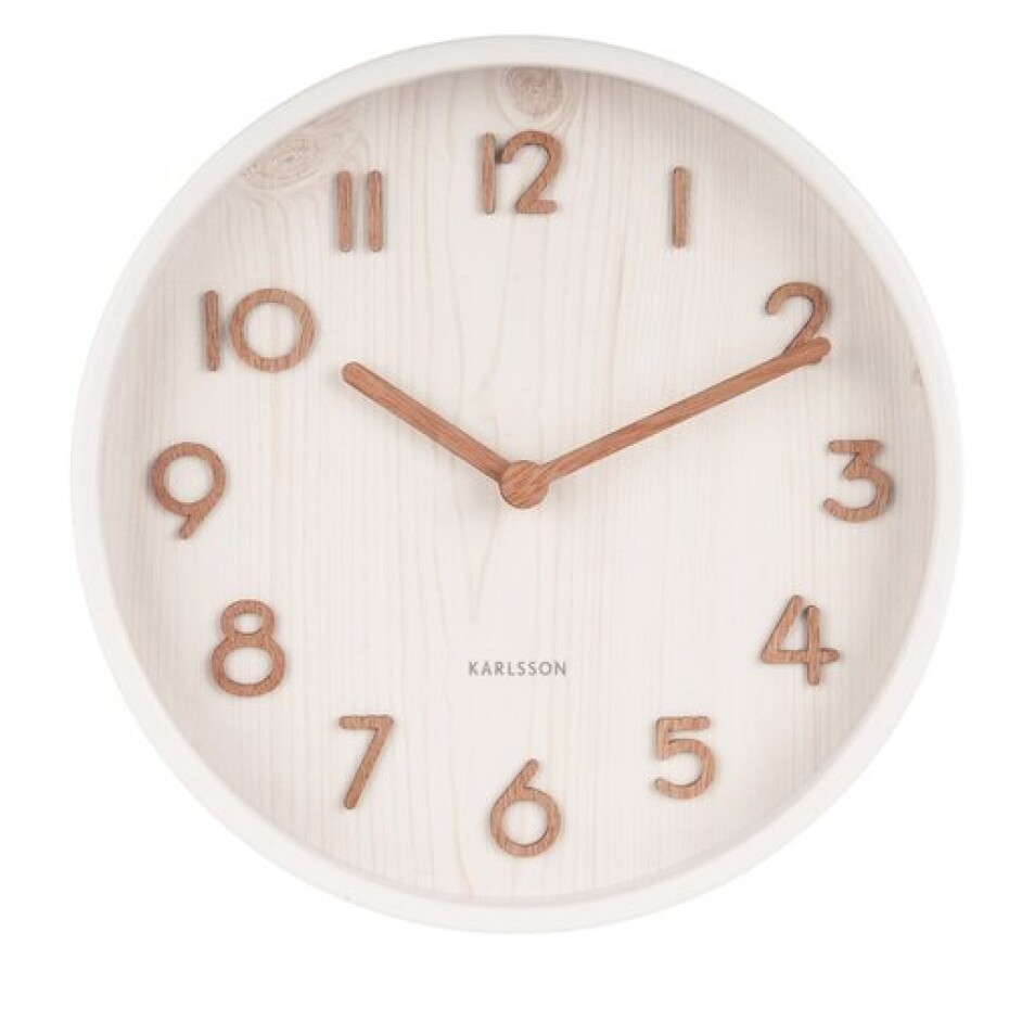 Karlsson 5808WH Designové nástěnné hodiny pr. 22 cm - main (0)
