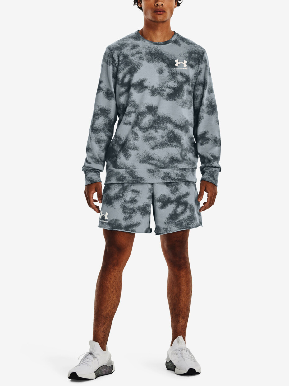 Pánská mikina Under Armour  Rival Terry Nov Crew-BLU L - main (1)