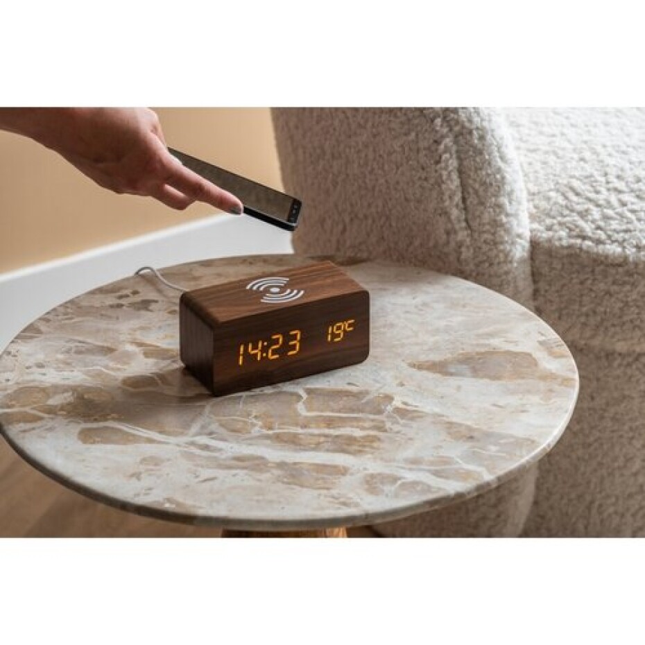Karlsson 5933DW LED budík/hodiny s nabíjením 15 cm - main (1)