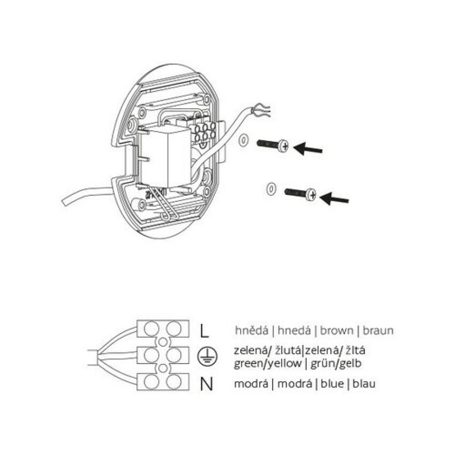 Panlux Venkovní nástěnné LED svítidlo Leon Circle bílá, IP65, 2 W - main (6)