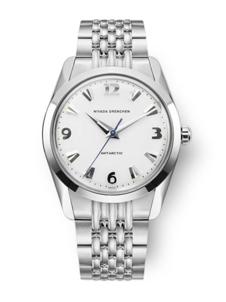 Nivada Grenchen Antarctic 35 mm - White Luminova - Black Racing Strap - main (4)