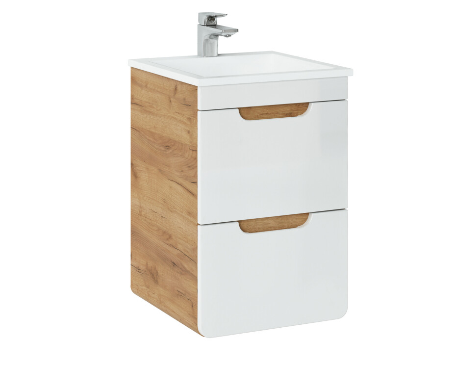 ArtCom Keramické umyvadlo SQUARE 42 CFP 9048 B/8023 | bílá 40 cm - main (1)