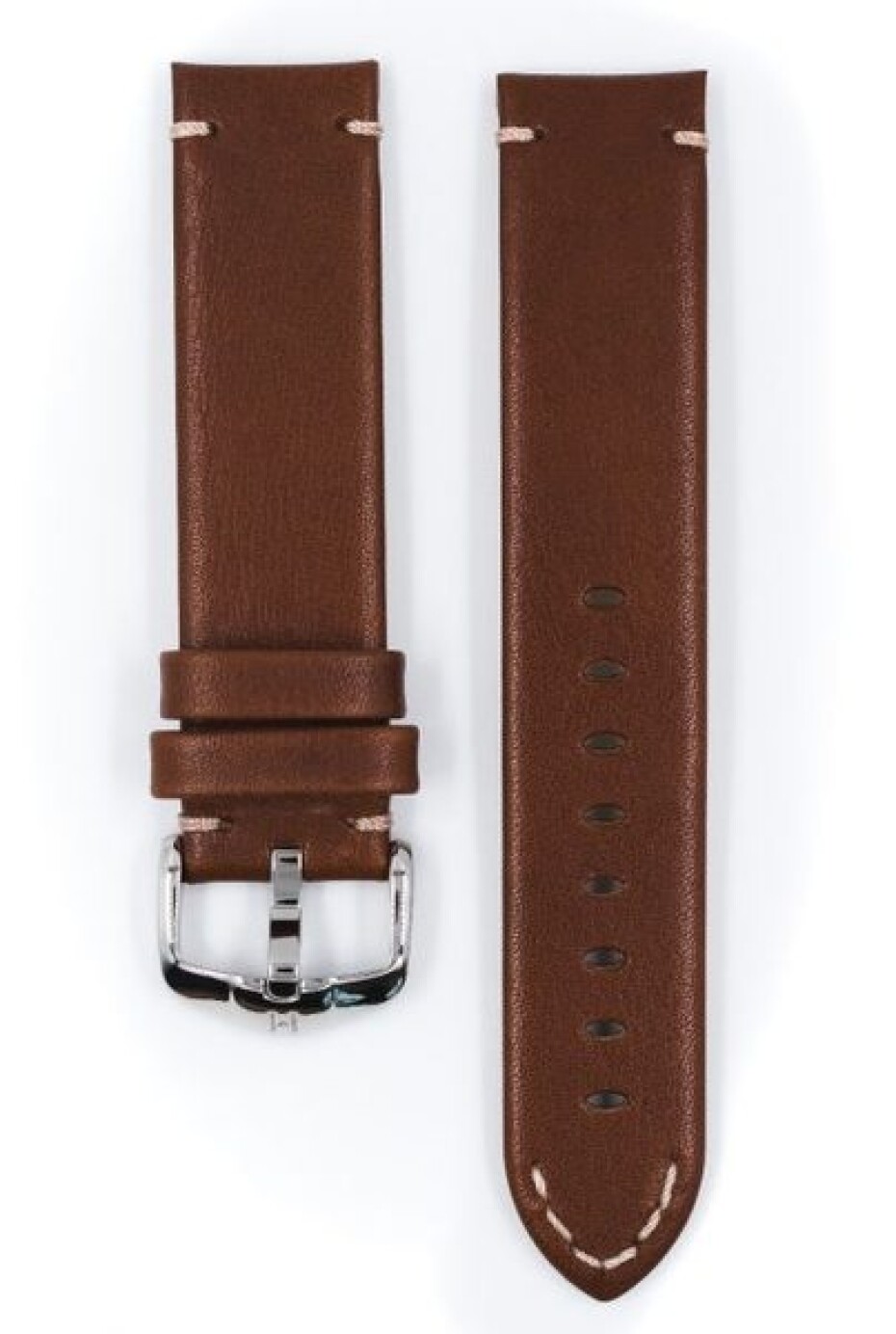 Řemínek Hirsch Ranger - zlatohnědý - 18 mm - L – Standardní délka (doporučujeme) - 18 mm - Stříbrná - main (1)