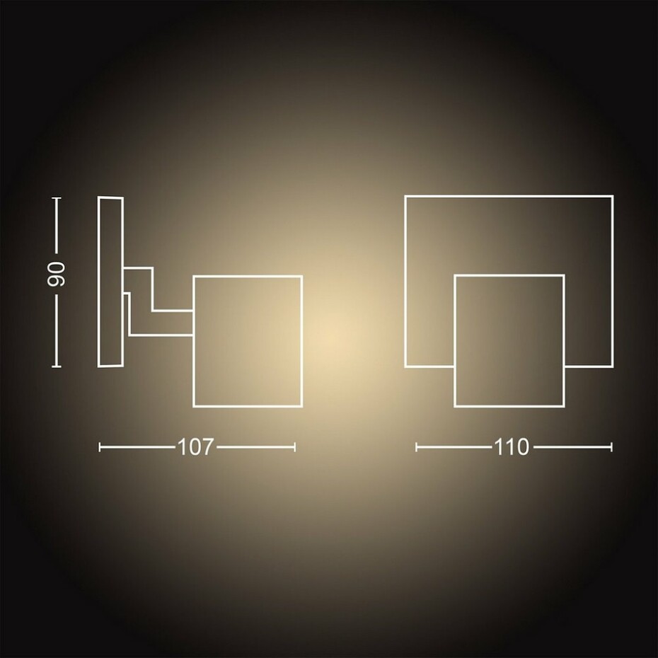Philips Hue 53090/30/P9 LED bodové svítidlo Runner 1x5,5W | GU10 | 2200-6500K - Bluetooth, inteligentní  - main (3)