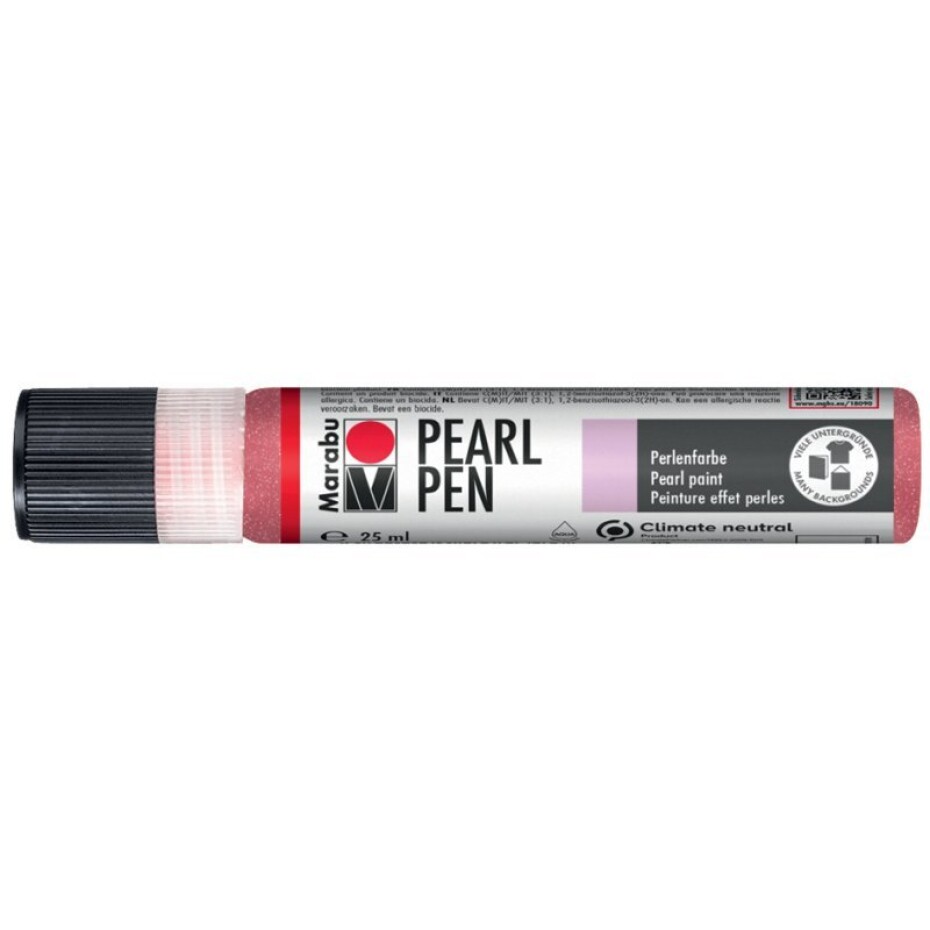 Marabu Pearl Pen Tekuté perly třpytivé - růžová 25 ml - main (0)