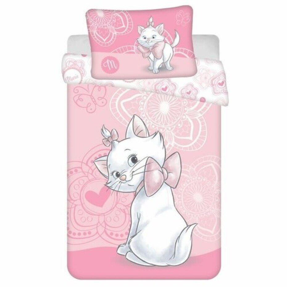 Jerry Fabrics Dětské bavlněné povlečení do postýlky Marie Cat 02, 100 x 135 cm, 40 x 60 cm - main (0)