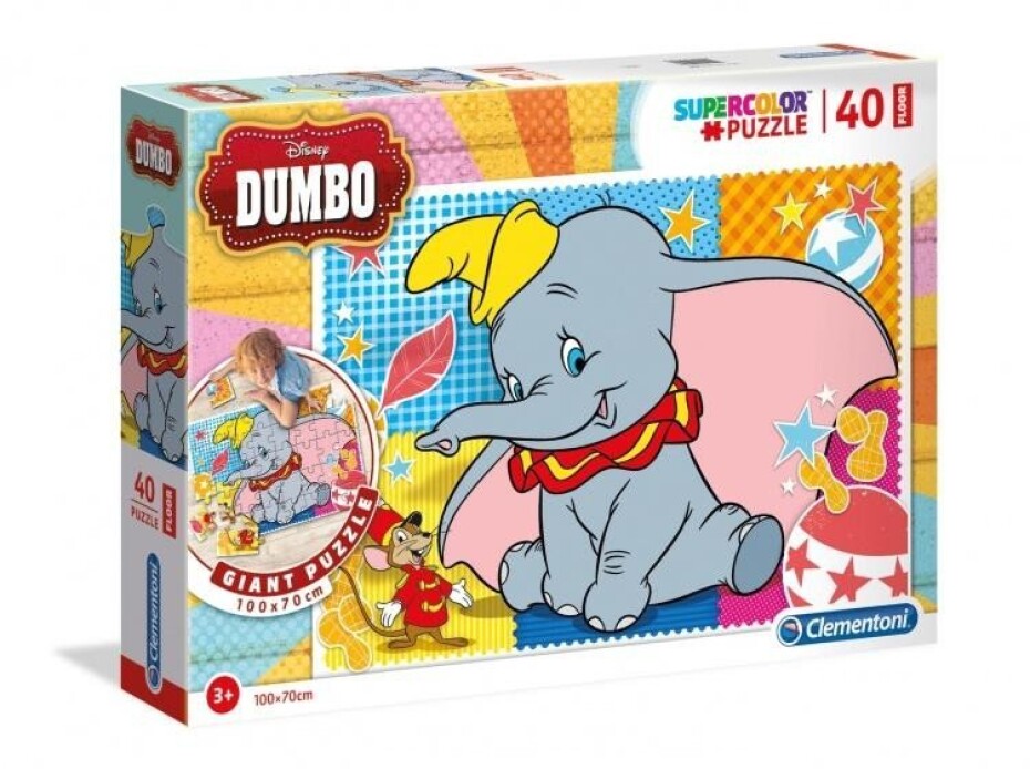 Clementoni Puzzle Supercolor Dumbo Floor / 40 dílků - main (0)
