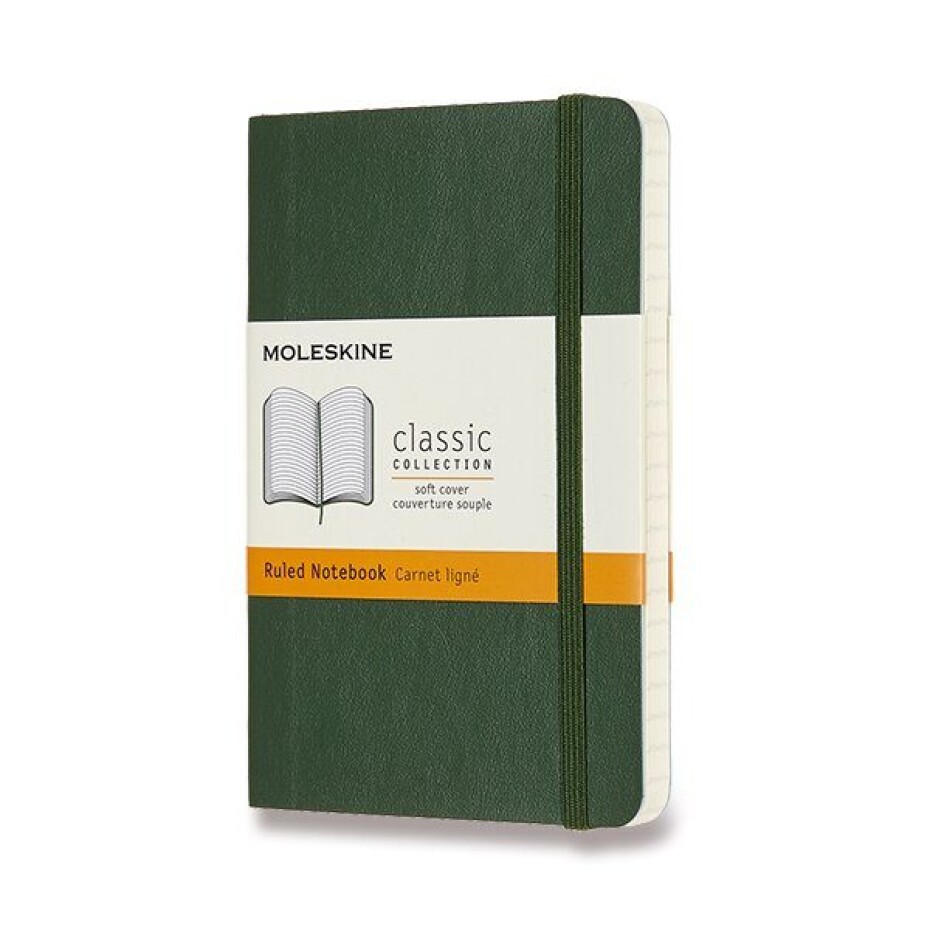 Zápisník Moleskine VÝBĚR BAREV - měkké desky - S, linkovaný 1331/11242 - Zápisník Moleskine - měkké desky modrý - main (5)