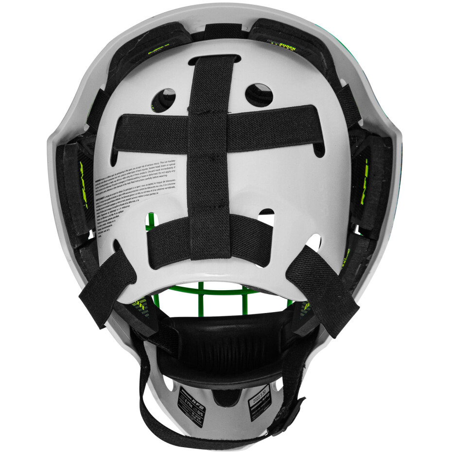 Brankářská hokejová maska Warrior Ritual F2 E Neon/Green Žák (youth) - main (2)