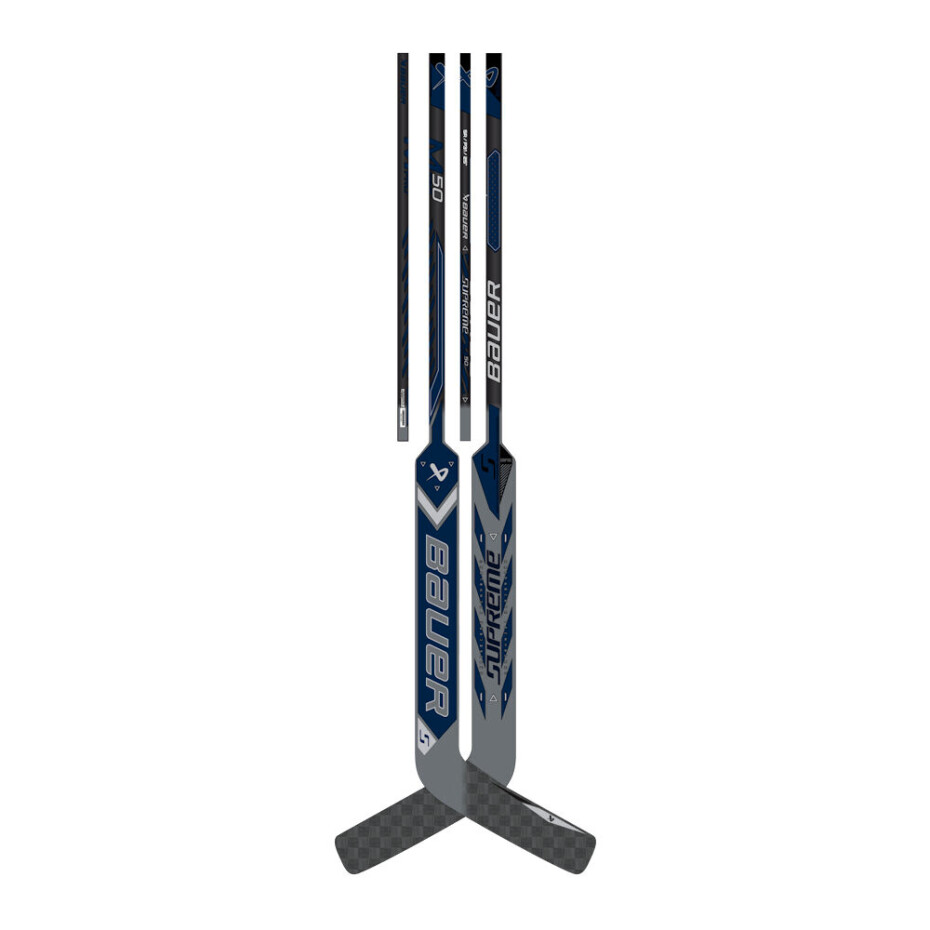 Kompozitová brankářská hokejka Bauer Supreme M50PRO Navy Senior 24 palců, L (normální gard) - main (0)