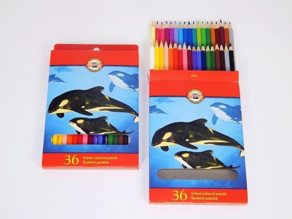 Koh-i-noor pastelky školní Zvířata sada 36 ks - main (0)