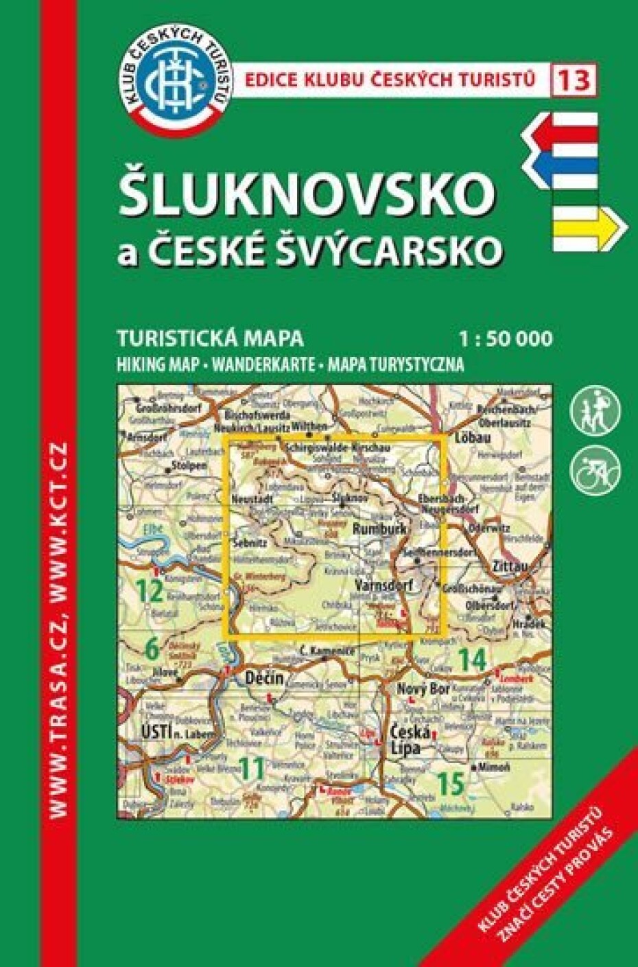 KČT 13 Šluknovsko a České Švýcarsko 1:50 000/turistická mapa - main (0)