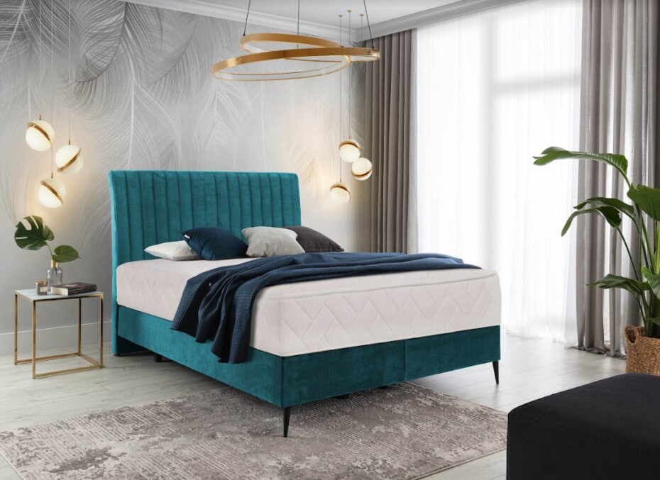 Artelta Manželská postel BLANCA Boxspring | 160 x 200 cm Barva: Lukso 24 - main (1)