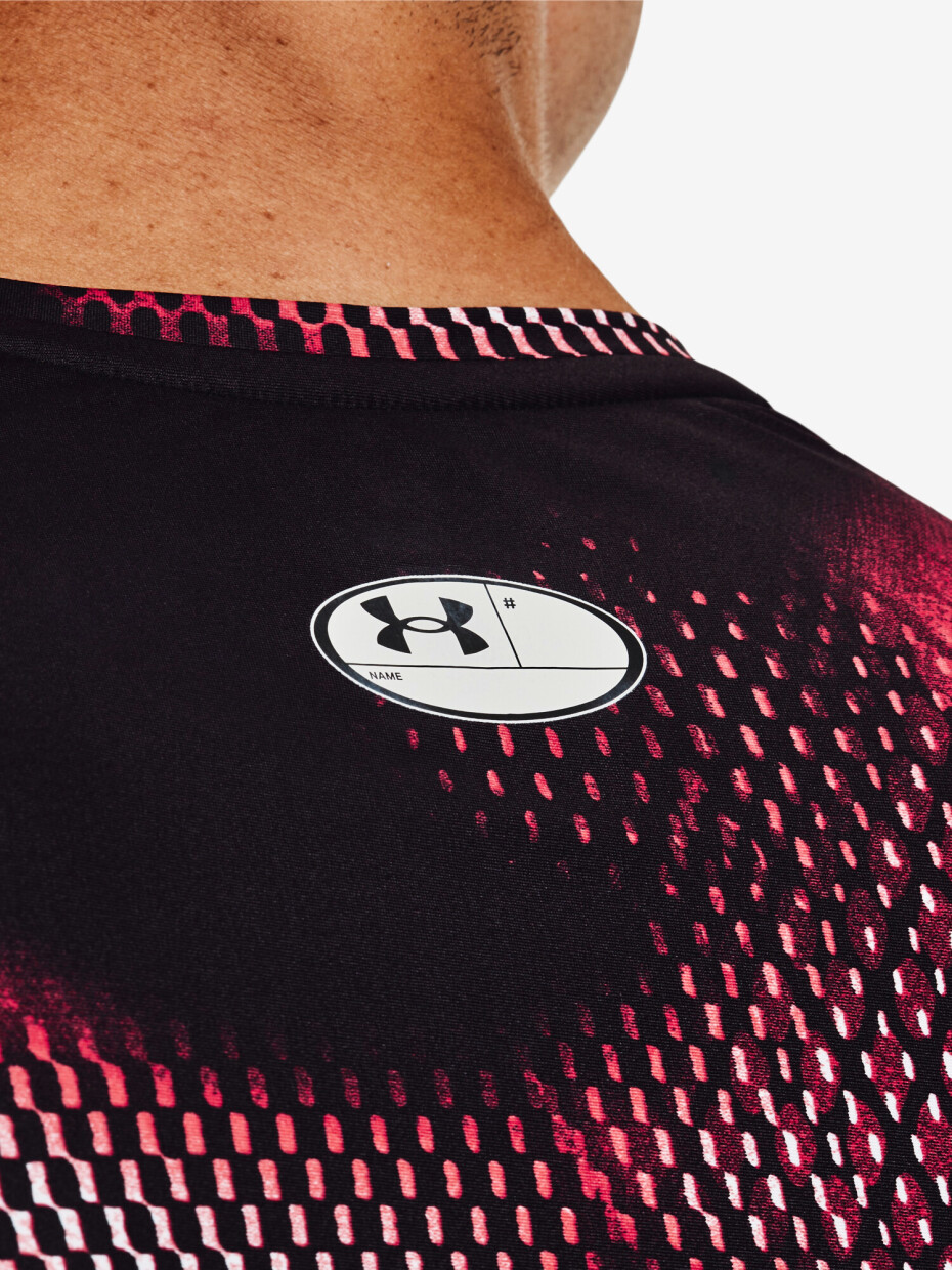 Under Armour Iso-Chill Compression Printed Black/Radio Red - main (2)