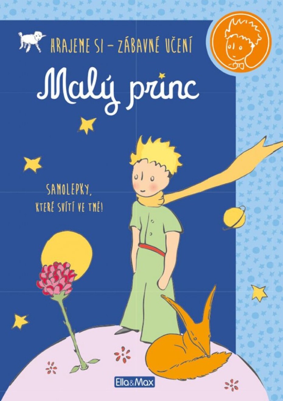 Malý princ - kniha aktivit - modré samolepky - main (0)