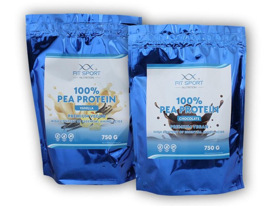 FitSport Nutrition 100% Pea Protein 750g Premium Vegan - hrachový protein - main (0)