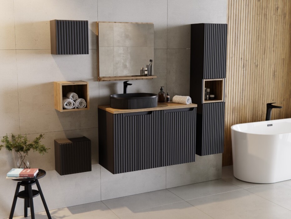 ArtCom Keramické umyvadlo BEYOND 5 E-6564 | černý mat 48 x 32,5 cm - main (2)