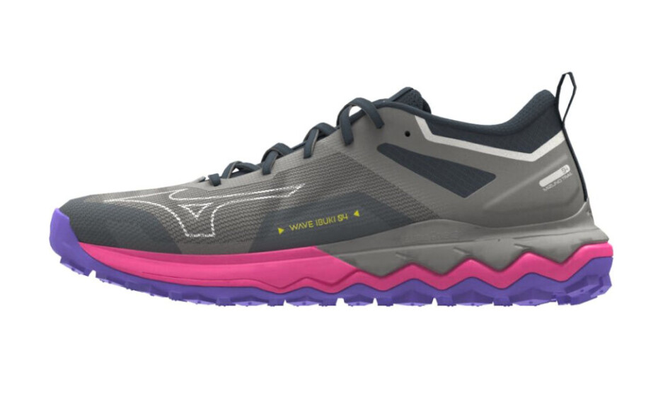 Dámská běžecká obuv Mizuno Wave Ibuki 4 Ghost Gray/High-Vis Pink/Purple Punch  UK 7 - main (0)