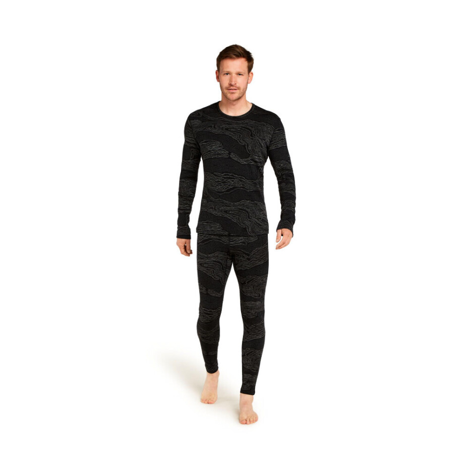 Pánské tričko Icebreaker Merino 260 Vertex LS Half Z Snow Guide Black/Galaxy/J XL - main (3)
