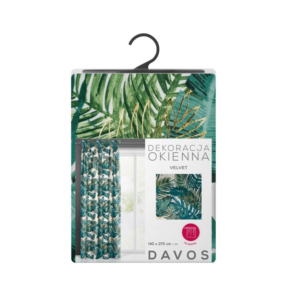 ArtFir Zatemňovací závěs DAVOS P | zelená 140 x 270 cm - main (4)