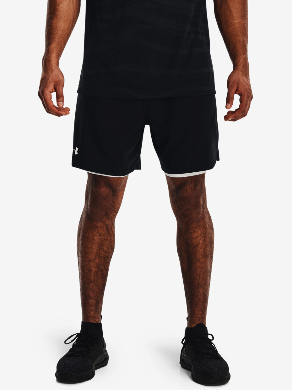 Pánské šortky Under Armour  Vanish Woven 2in1 Sts-BLK S - main (0)