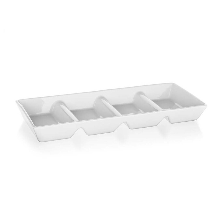 BANQUET Miska dělená porcelánová BIANCA 33,7 x 13,7 x 3,6 cm - main (0)