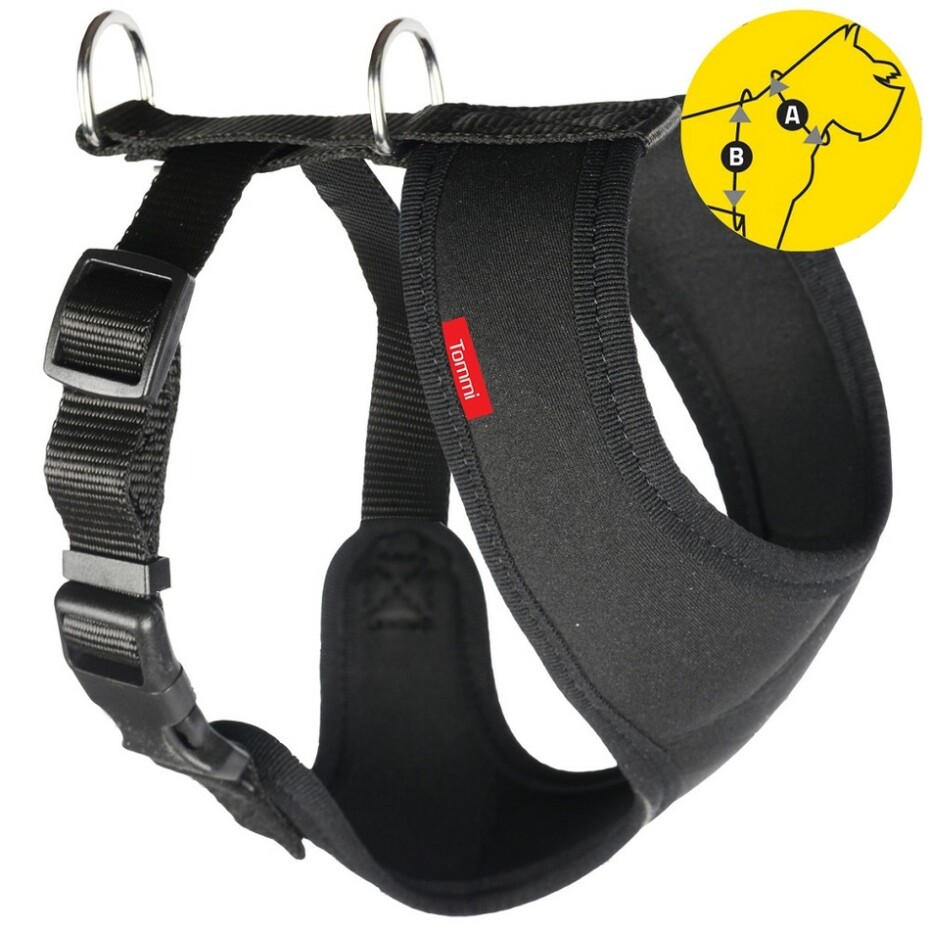 Postroj do auta Tommi L černý neopren - main (0)