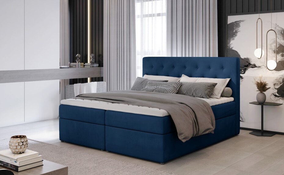 Artelta Manželská postel LOREE Boxspring | 140 x 200 cm Barva: Monolith 37 - main (7)
