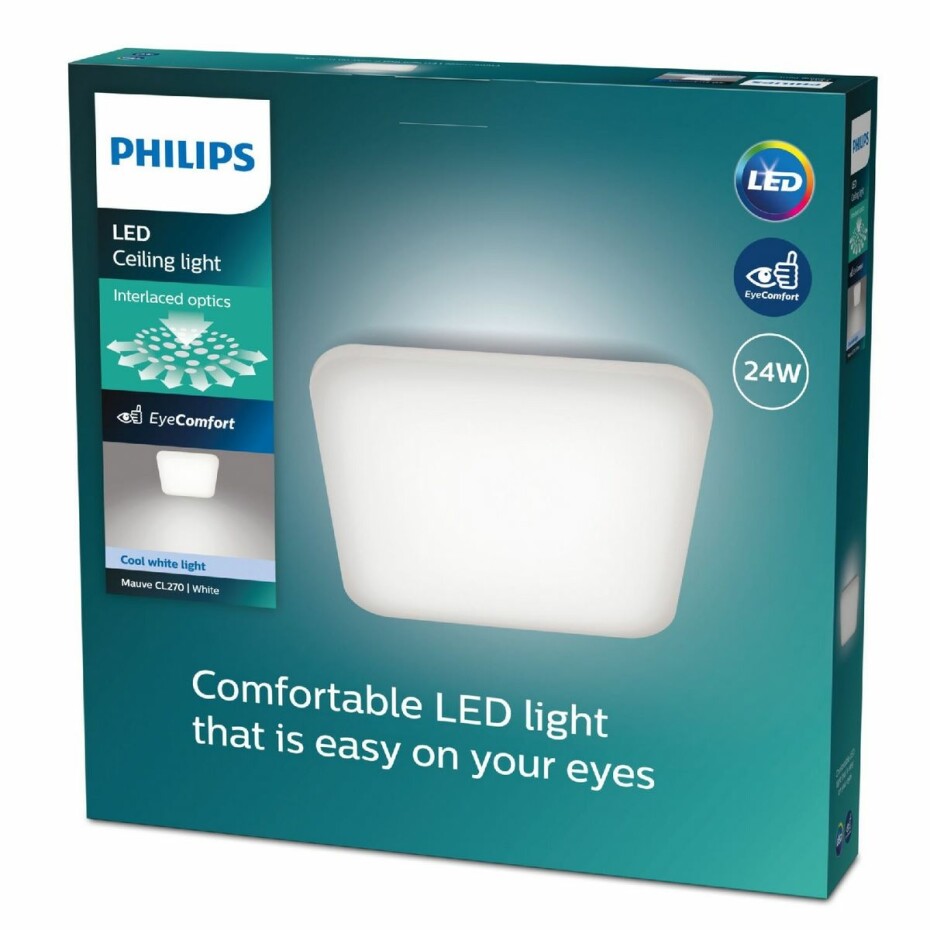 Philips 8720169195516 stropní LED svítidlo Mauve 1x 24 W 3000lm 4000K, 43 cm - main (3)