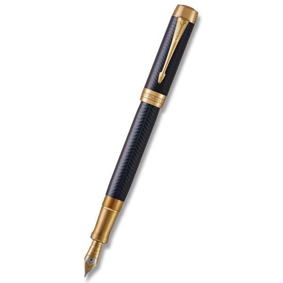 Plnicí pero Parker Duofold Prestige Blue Chevron 1502/81313 - hrot F (slabý) - main (0)