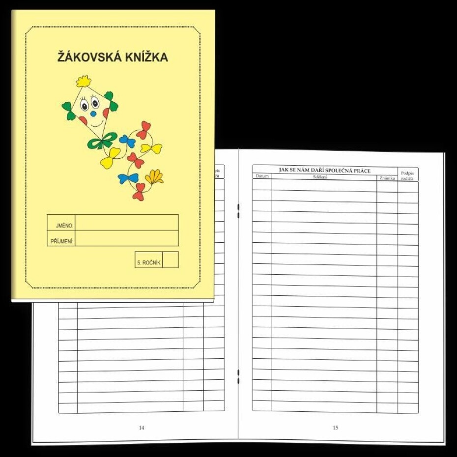 Žákovská knížka 5. ročník - známkování (žlutá) - Jitka Rubínová - main (0)